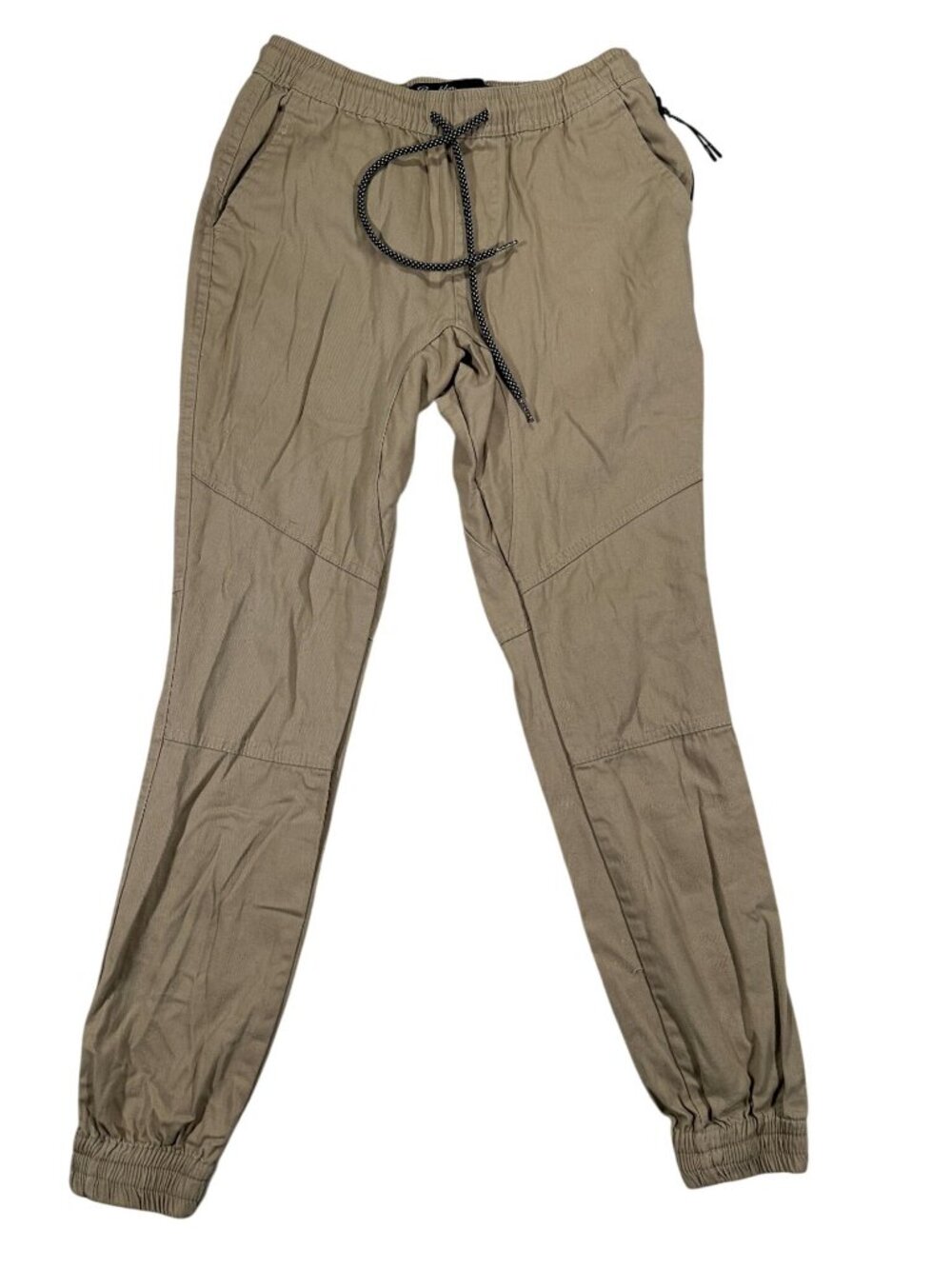 Brooklyn Cloth Mens Jogger Pants Small Tan Adjustable Drawstring Waist